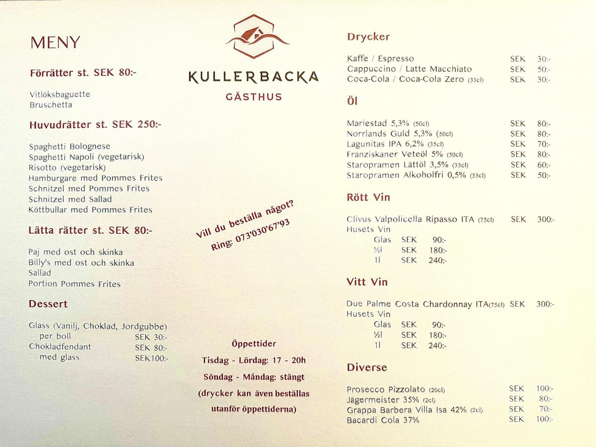 Kullerbacka Gaesthus Ξενοδοχείο Segersta Εξωτερικό φωτογραφία